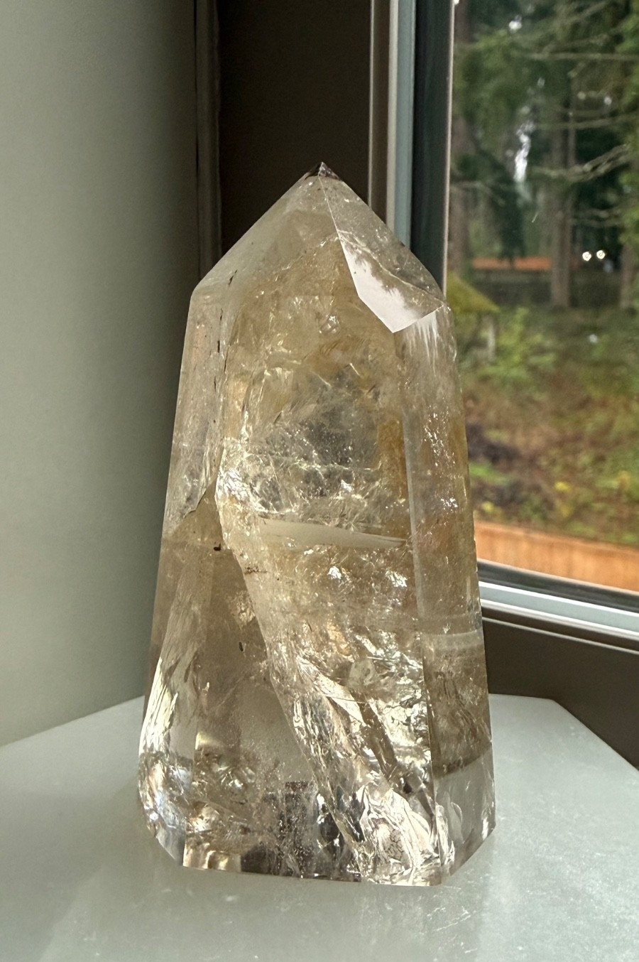 High Quality Natural Brazilian Champagne Citrine Point