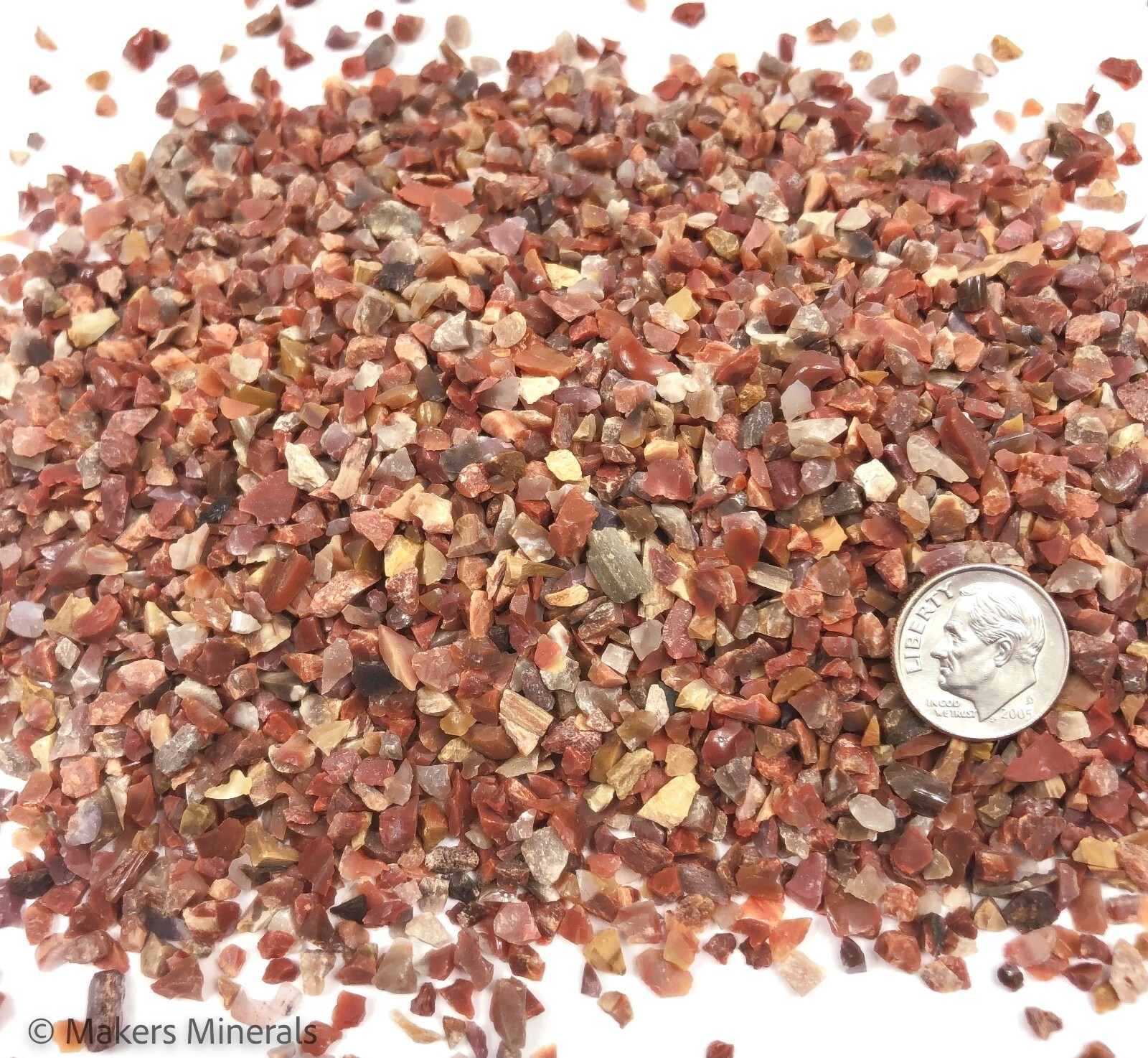 Crushed Petrified Wood, 2mm-4mm, for Stone Inlay, Resin Art, Embellishments