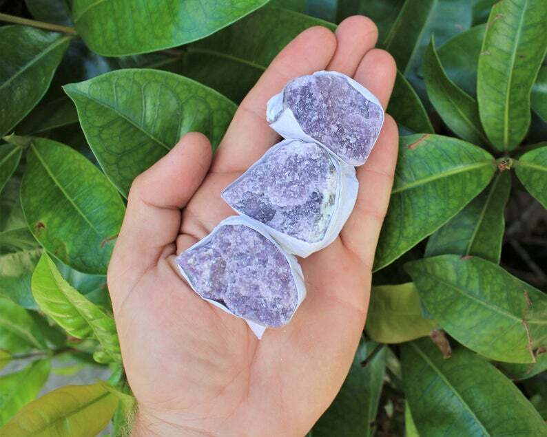 Lepidolite Premium Rough Specimen Box: 10 or 15 Piece “AAA” Grade Lepidolite