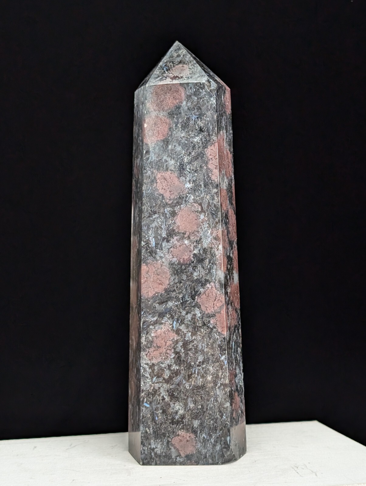 Garnet Tower Crystal Large Big Tall Gemstone Point Wand