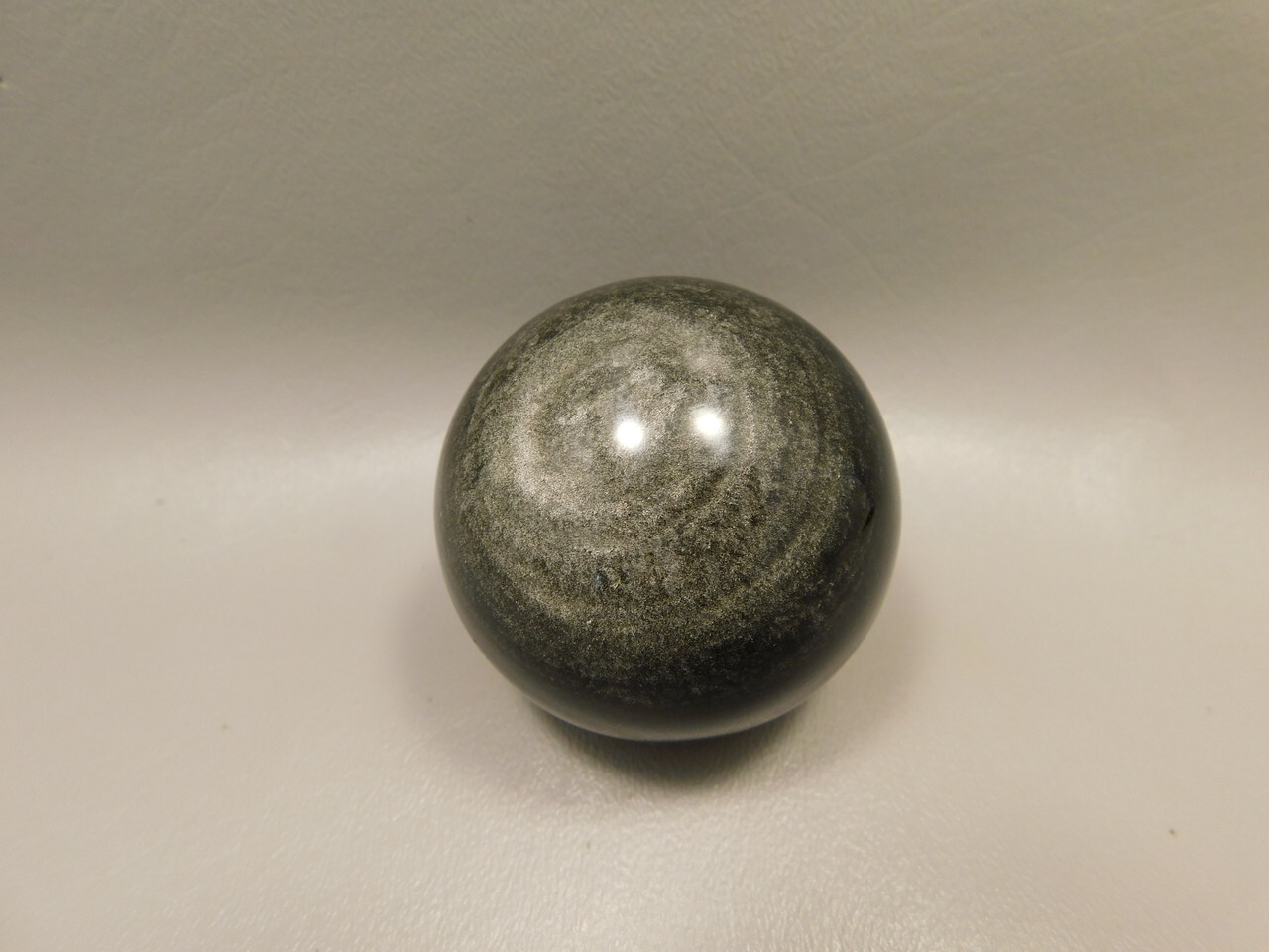 Silver Sheen Sphere 2.25 inch Gemstone Chatoyant Stone 57 mm Ball #Os6