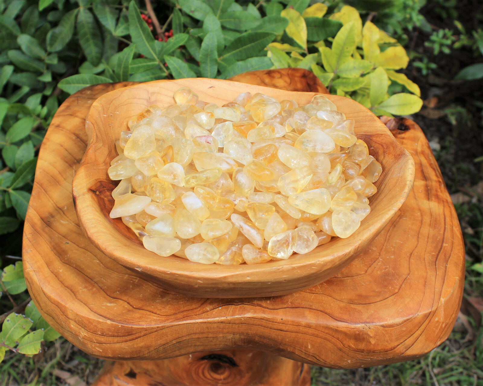 5 lb Bulk Citrine Tumbled Stones: A Grade (Crystal Healing, Chakra)