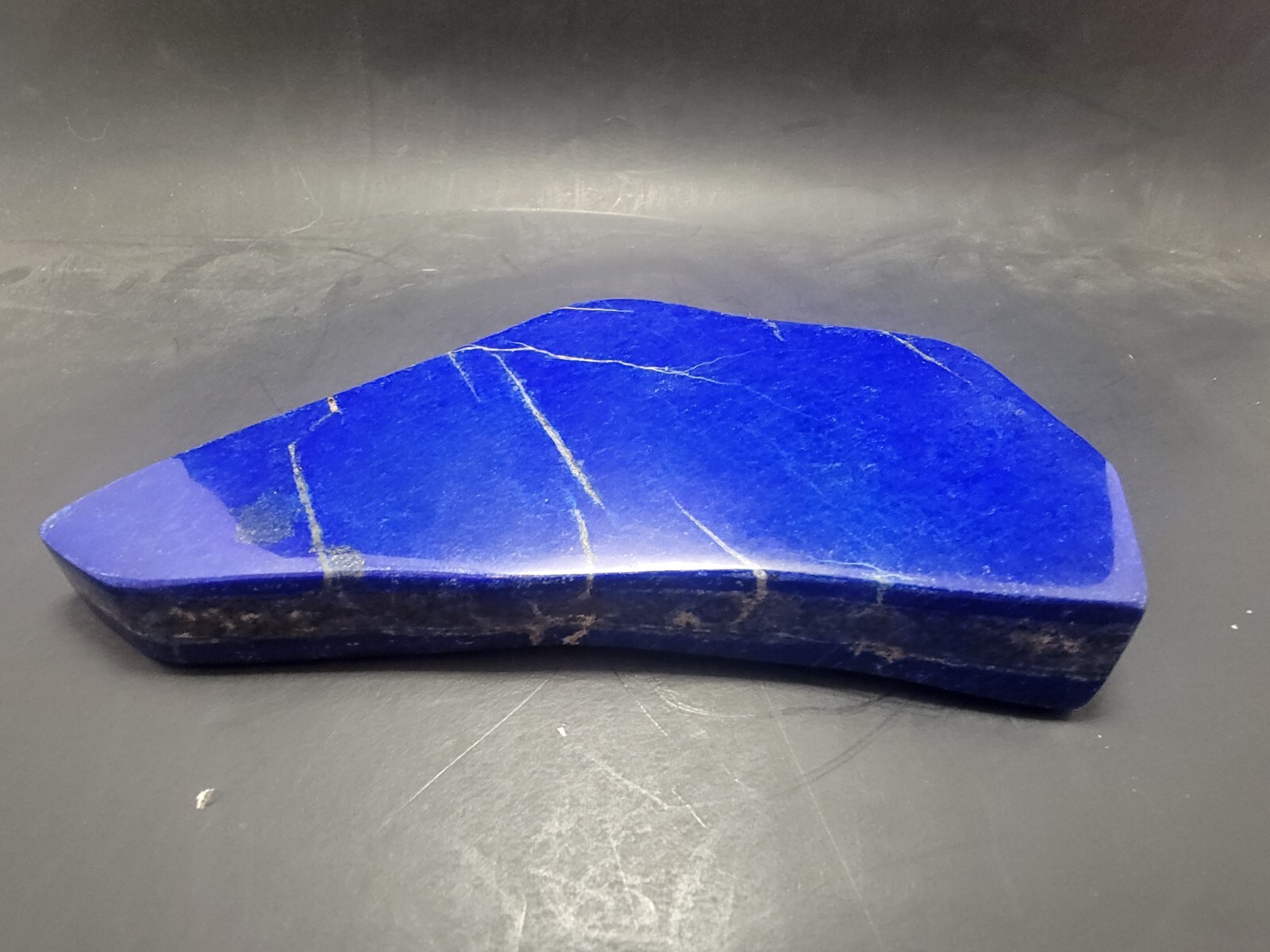 Polished Blue Lapis Lazuli Lapidary free form 1 lb 7 oz Beautiful Specimen!
