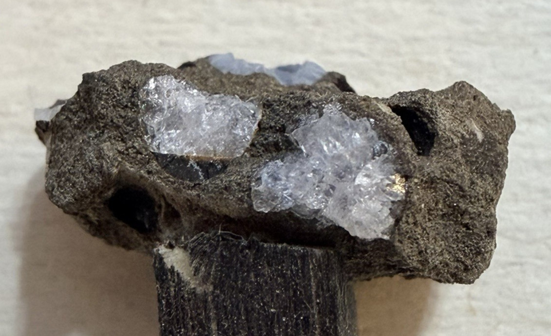 Mineral Specimen Lot 3 Magnetite Thomsonite Quartz Thumbnail Vtg Fossil Zeolite
