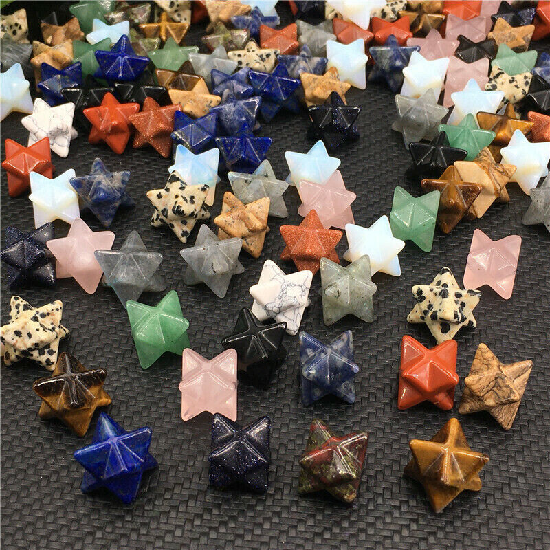 Wholesale~ Mix Natural Quartz Crystal Mini Merkaba Star Skull Reiki Healing Gift
