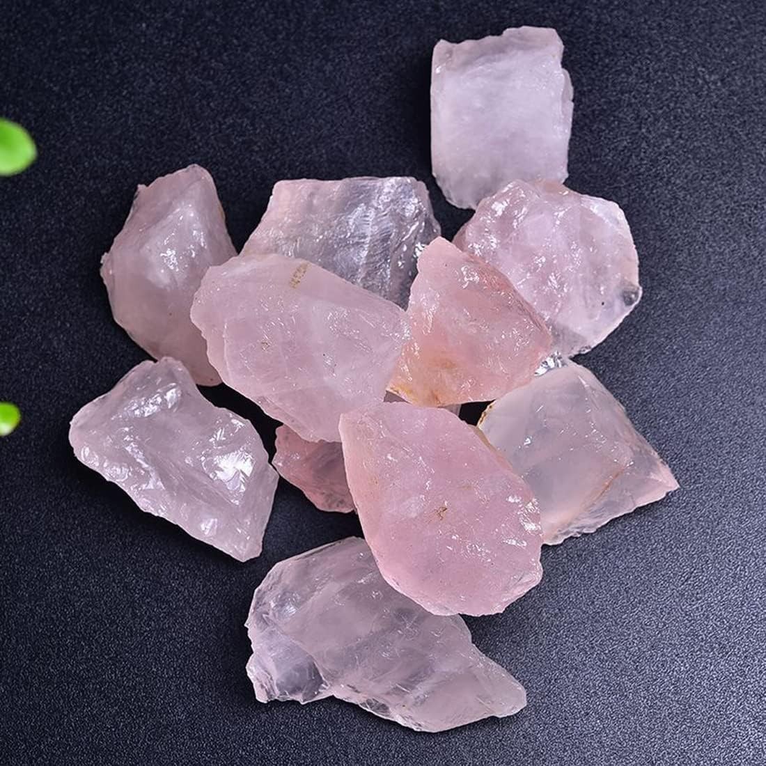 Rose Quartz Raw Crystals, Large 1.25-2.0″ Healing Crystals Natural Rough Stones