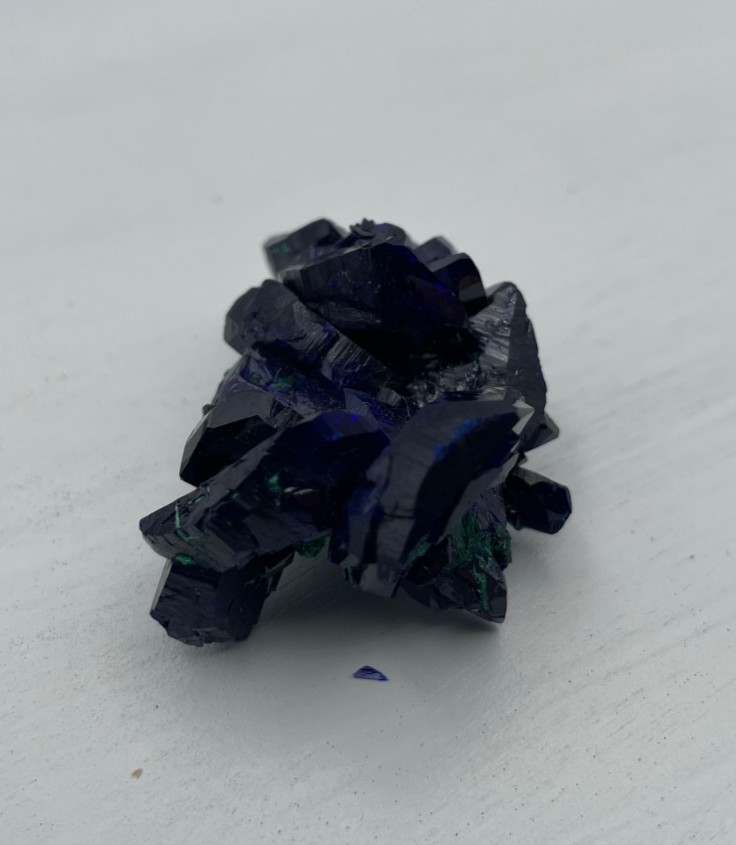 ~ 1 1/2” x 1” x 3/4” high, AZURITE, Milpillas Mine, Cuitaca, Sonora, Mexico