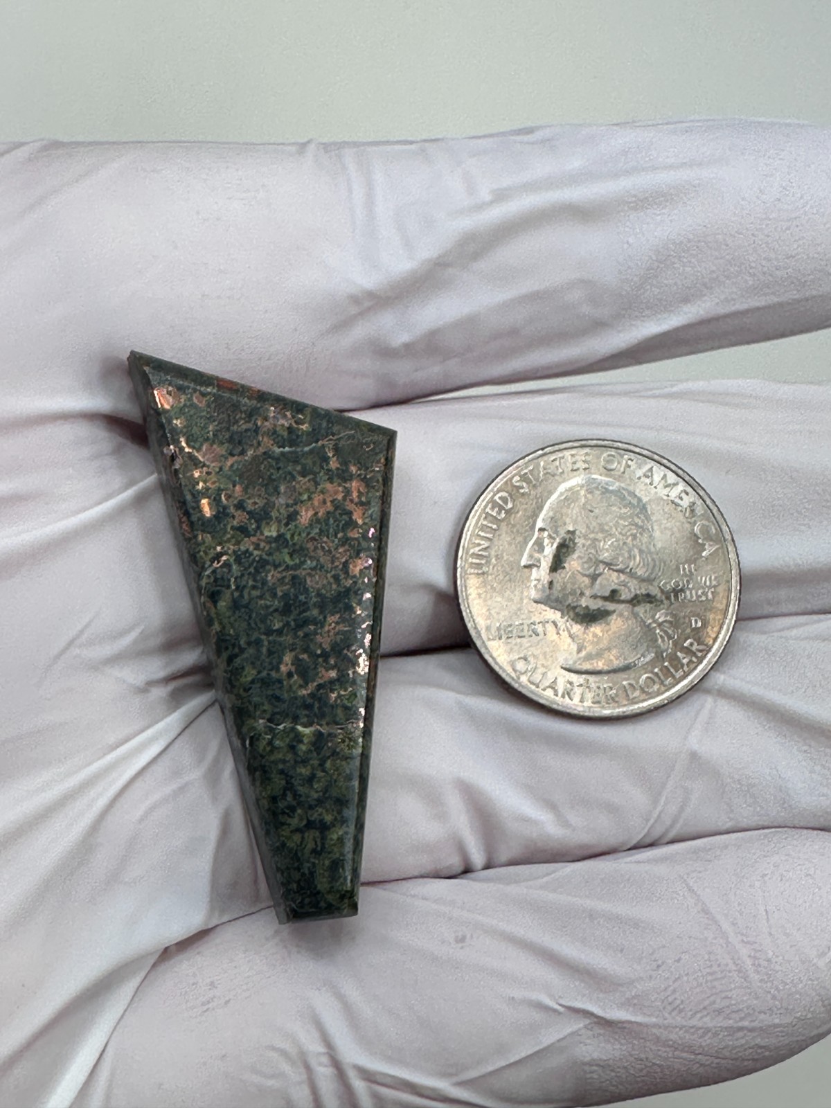 Beautiful ( 67 ct. ) Native Copper Cabochon from Houghton County, Michigan