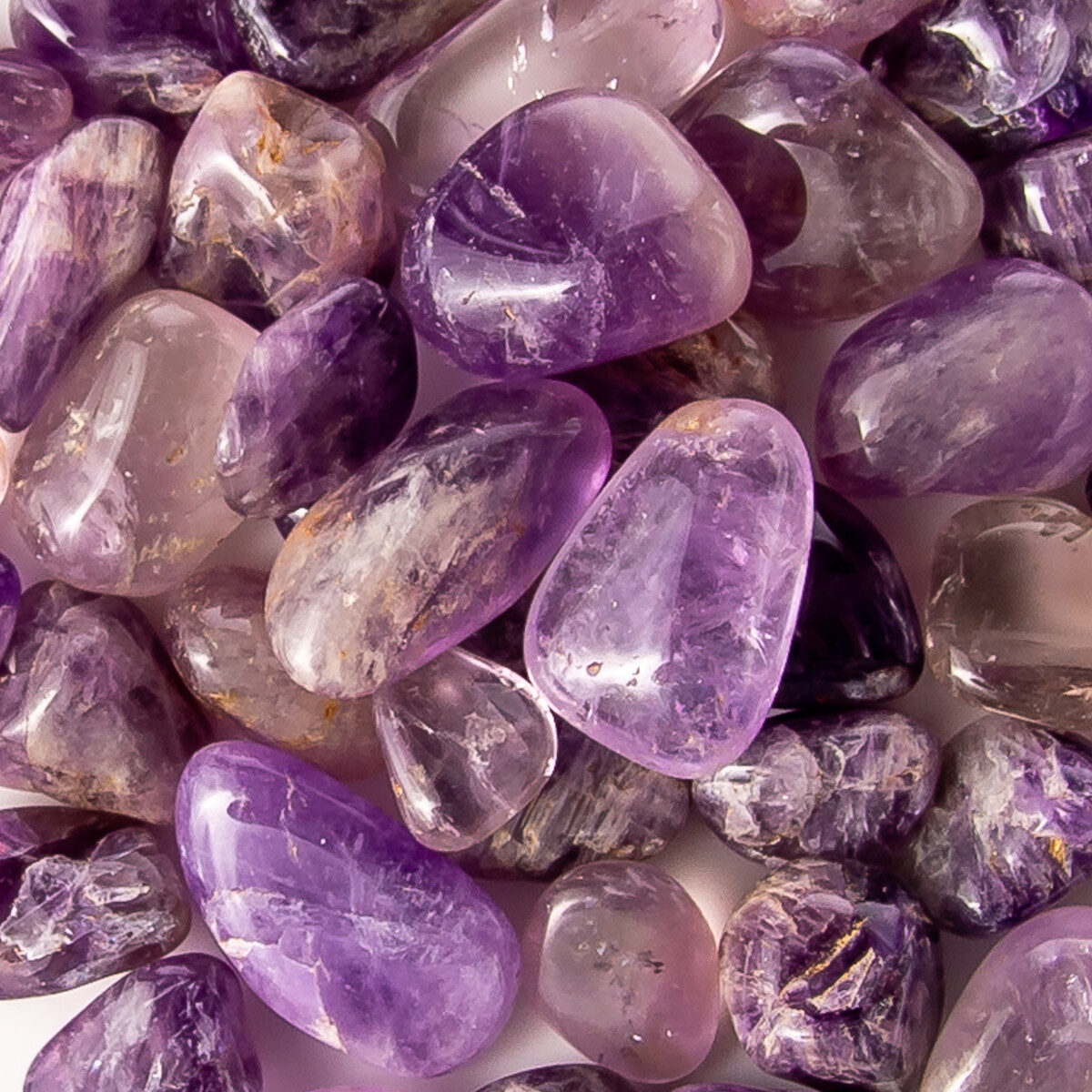 1/4 lb Tumbled Maraba Amethyst Gemstone Crystals 5-15 Stones Gem Rock Specimens
