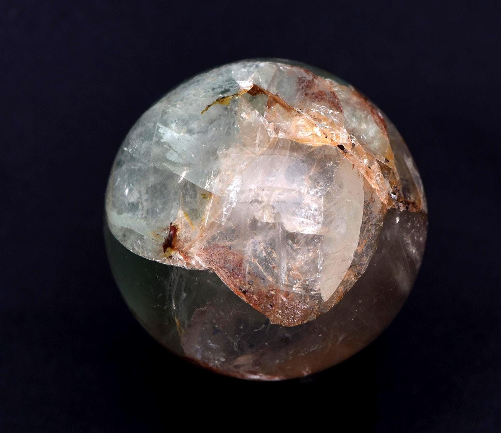 Rare flourite sphere your head of toxic psychic debris and transform # 6756