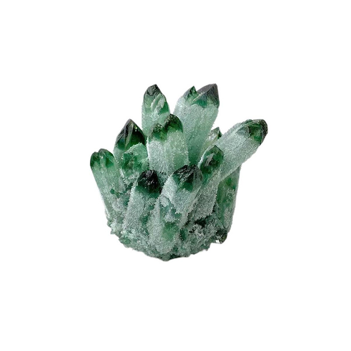 200g+Rare Large Raw Green Phantom Quartz Crystal Cluster Quartz Mineral Specimen