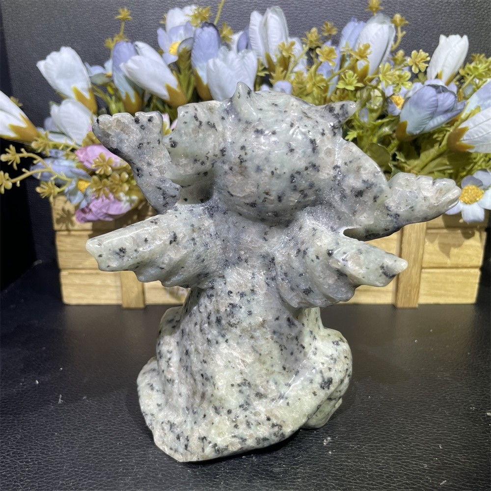 2.4LB 6.6″ Natural Creek Jasper Baby Dragon Decor Mineral Crystal Heal Gift