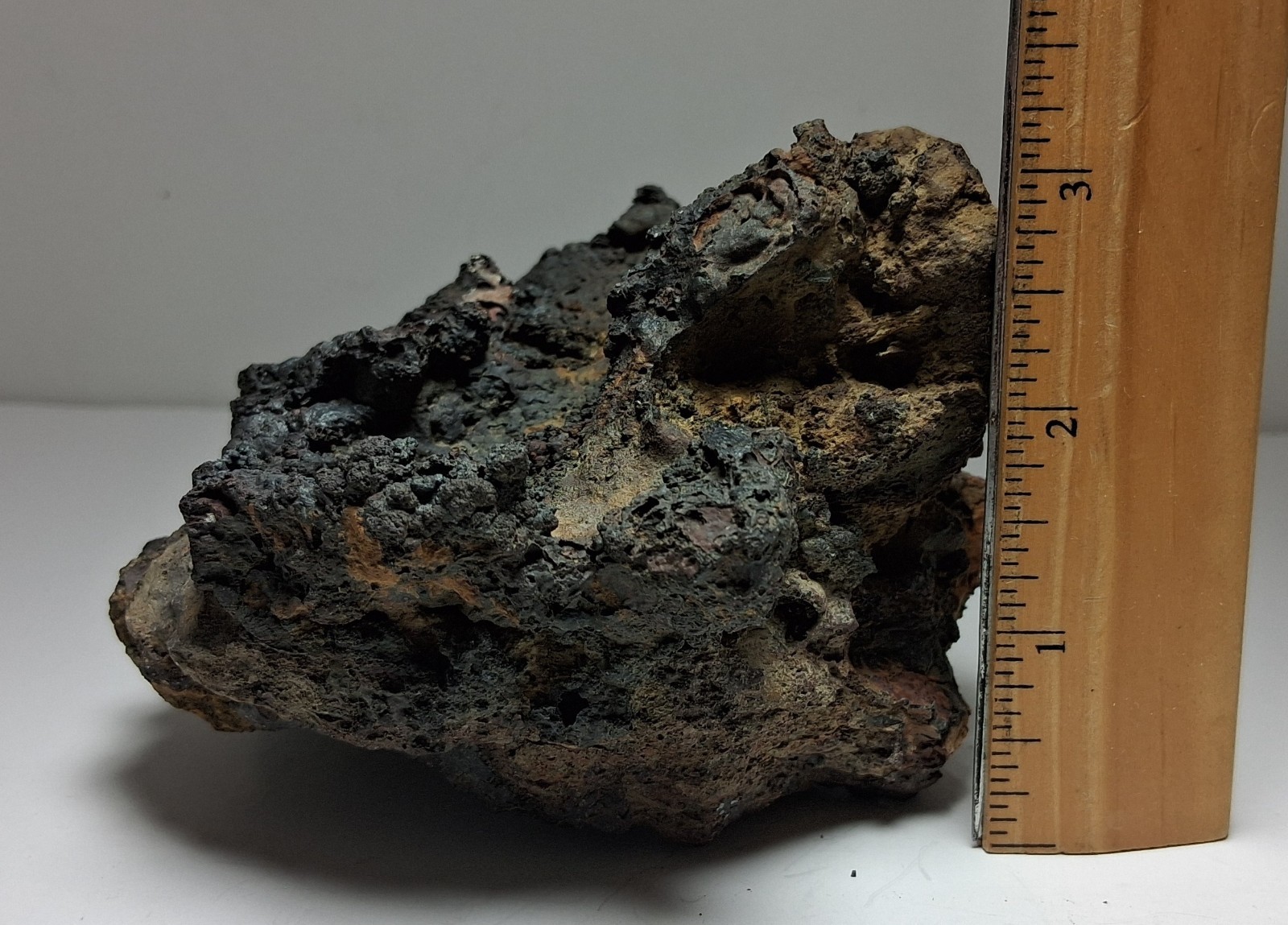 Large Vintage Iron Slag 1.5 pounds Magnetic Early 1900s 5″ x 5″ x 3″