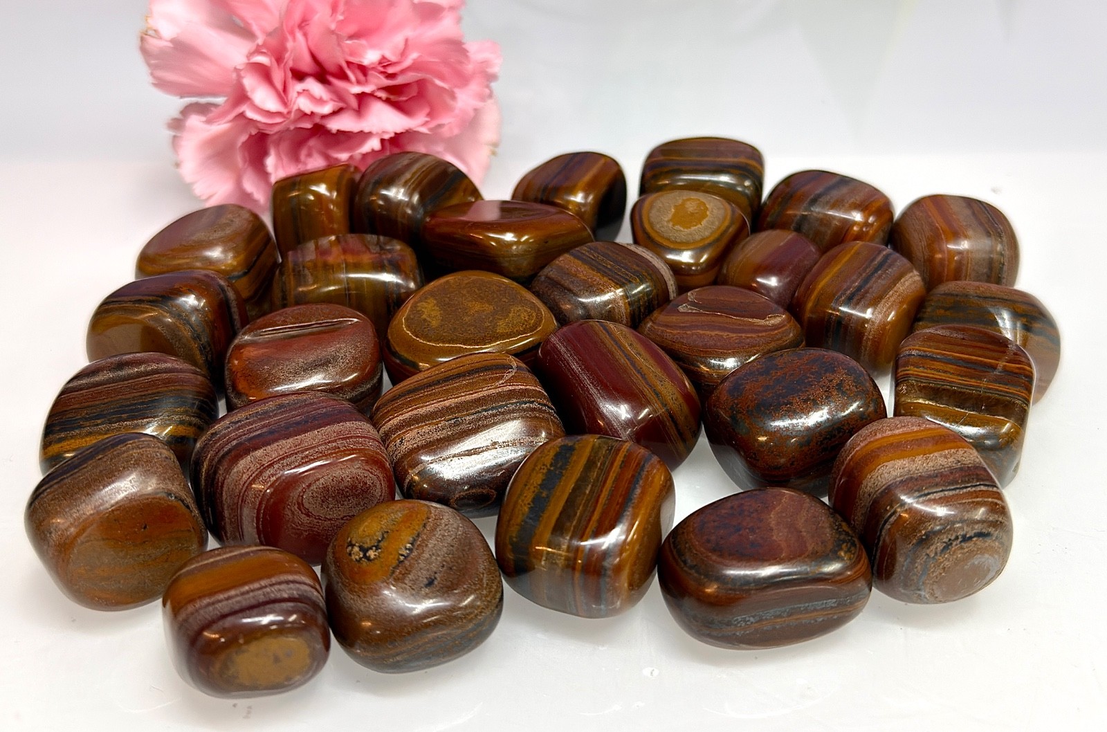 Wholesale Lot 2 Lbs Natural Tiger Iron Tumble Stone Healing