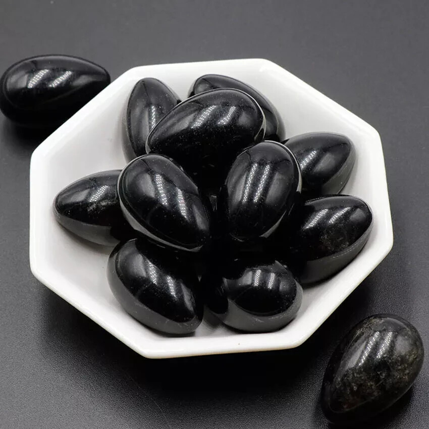 10PC Natural Mixed material Quartz Polished egg Crystal reiki palm stone random