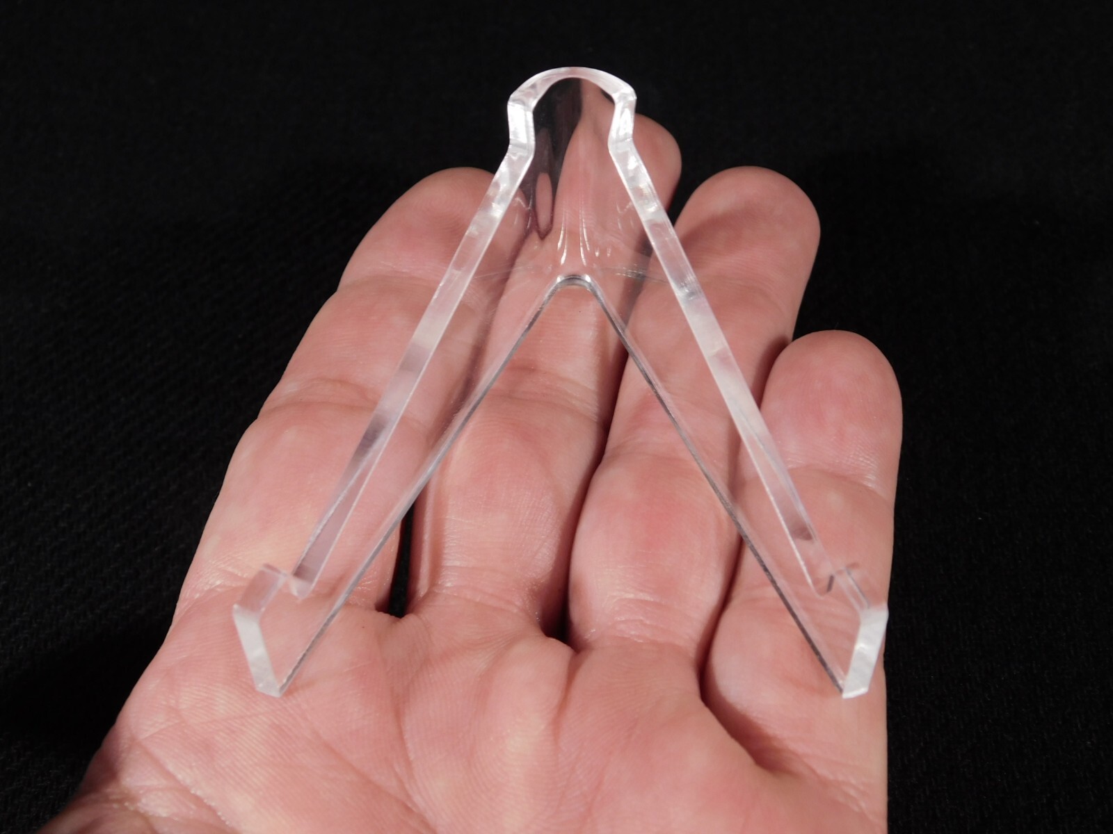 Easel Display Stand Small Size Clear Lucite Low Profile
