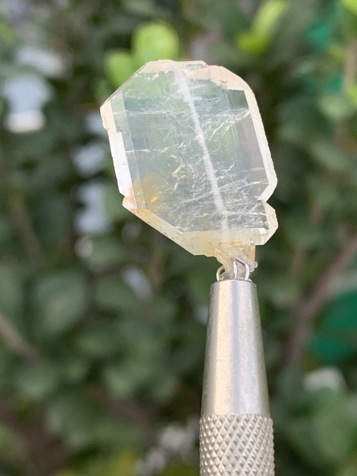 7 Grams Faden Quartz Crystal. size: 2.5*1.5*0.2 cm