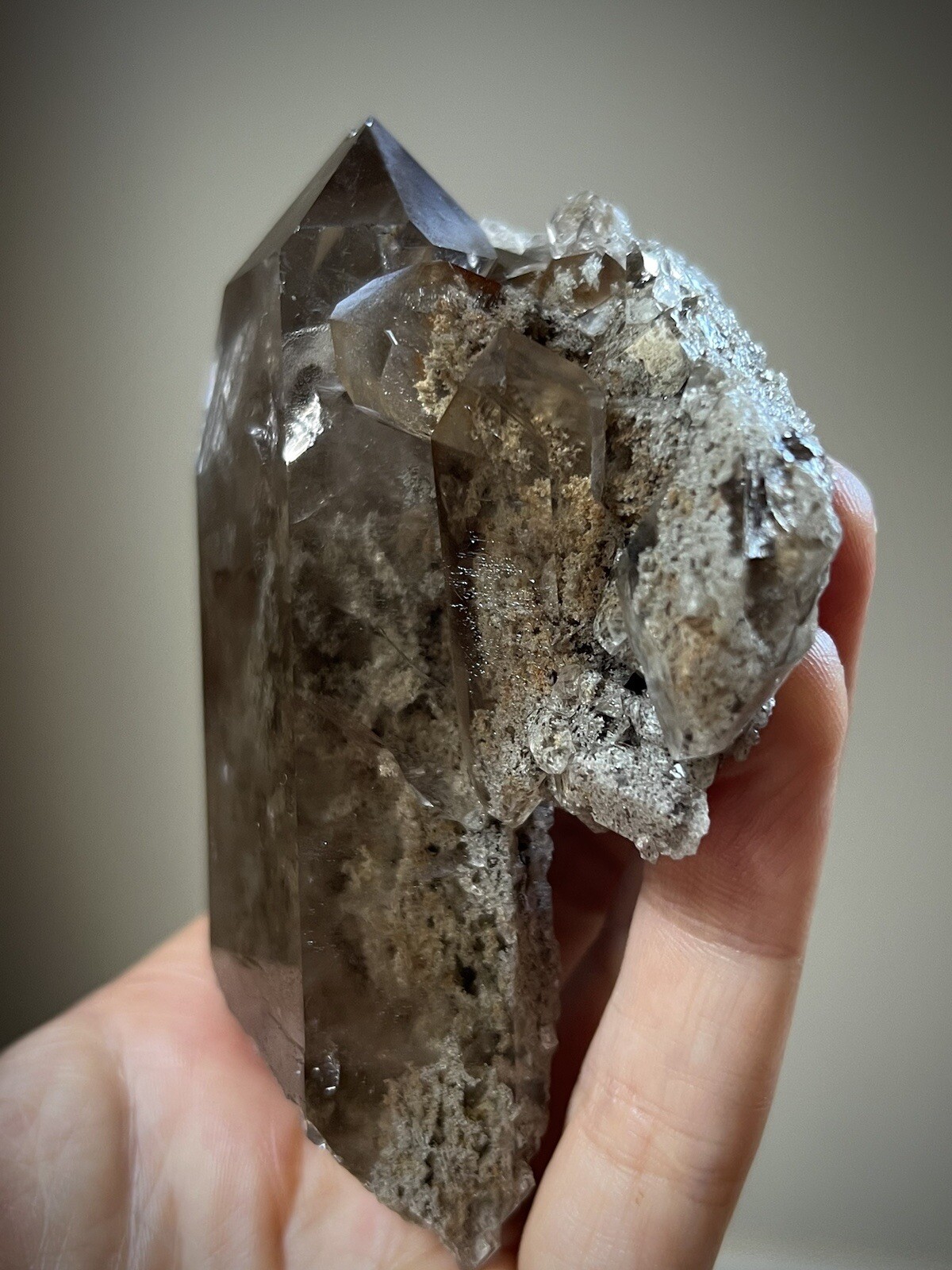 Lodolite Quartz Crystal Inclusion Quartz Natural Smoky Quartz Garden Quartz Braz