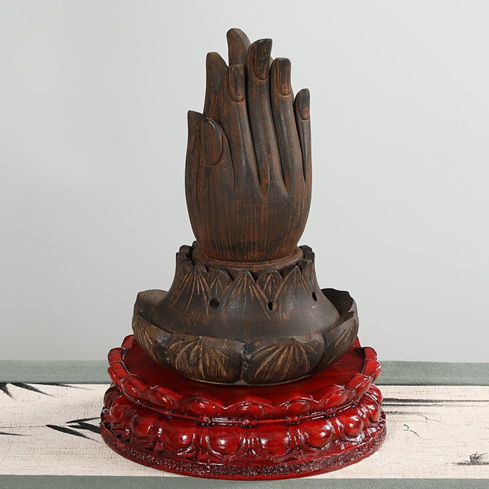 Oriental Rosewood Display Stand Handmade Carving Wooden Base Circular Vase Fi…
