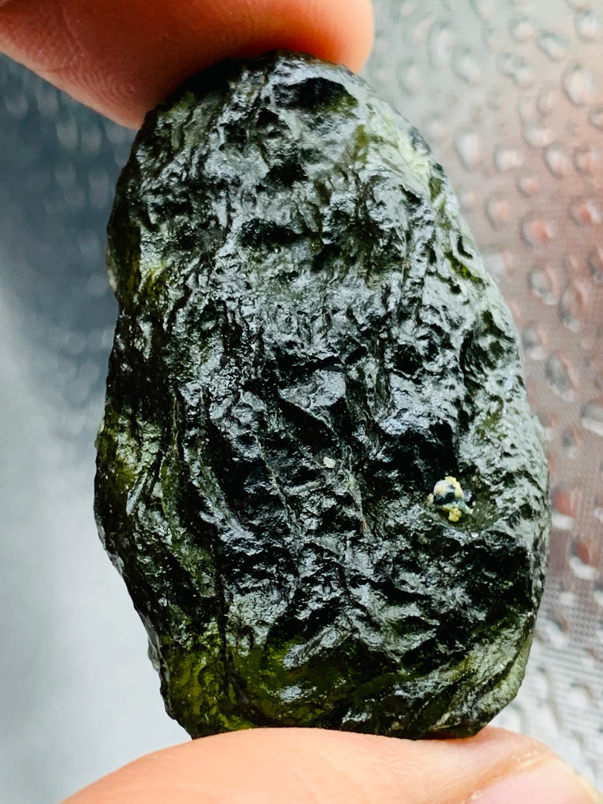 TOP Moldavite Raw Moldavite Crystal from Czech Republic PICcertificate 88CT