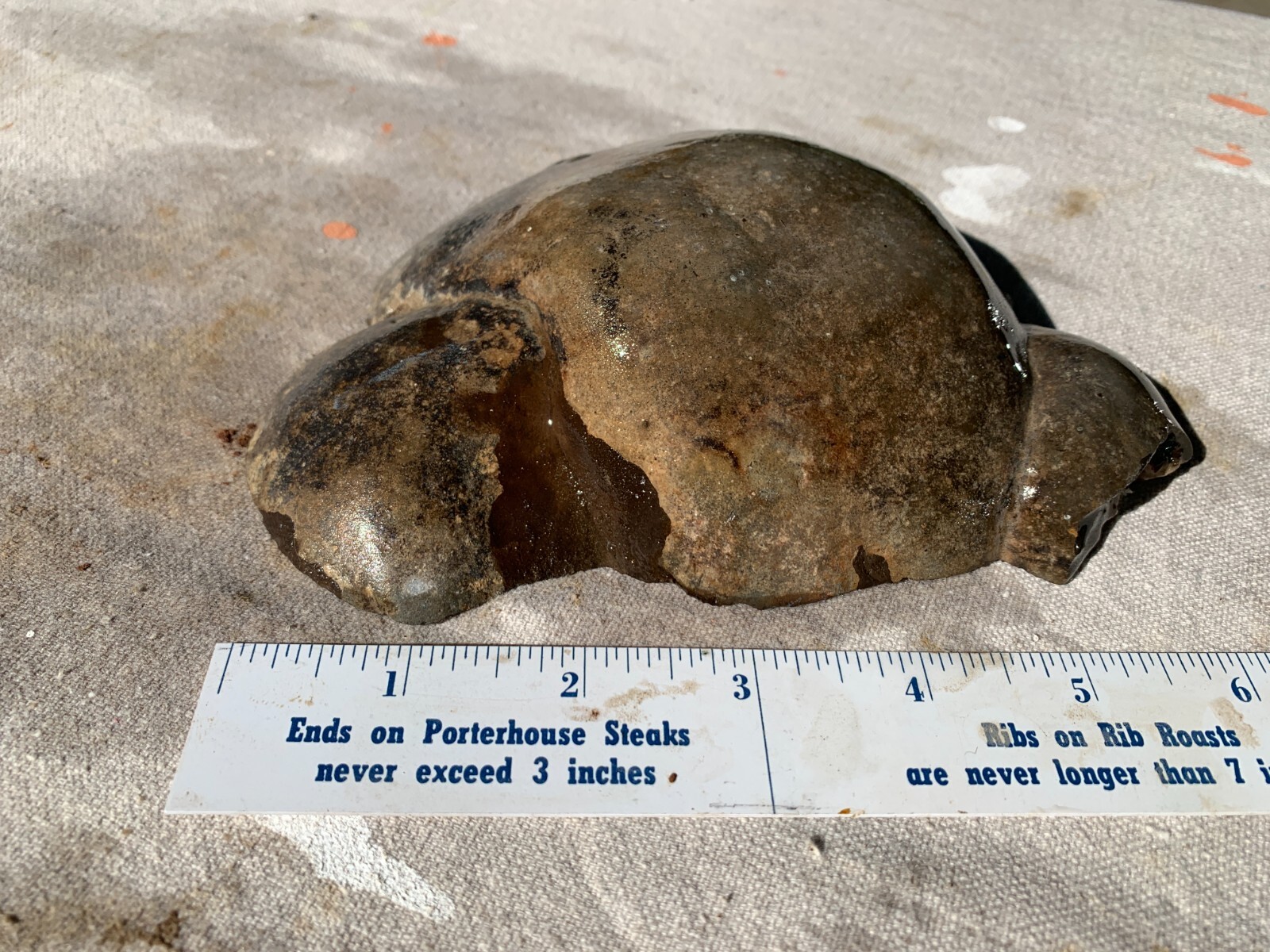 ☆1.2LB (650Gr) 6 Inch Septarian DOUBLE Nodule 1/2 Geode Mineral from Utah☆723