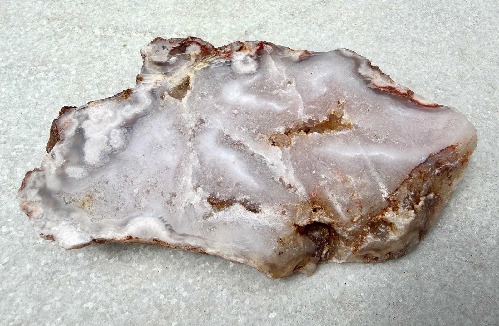 Wholesale Lot 2 Lbs Natural Pink Amethyst Flower Agate Slab Crystal