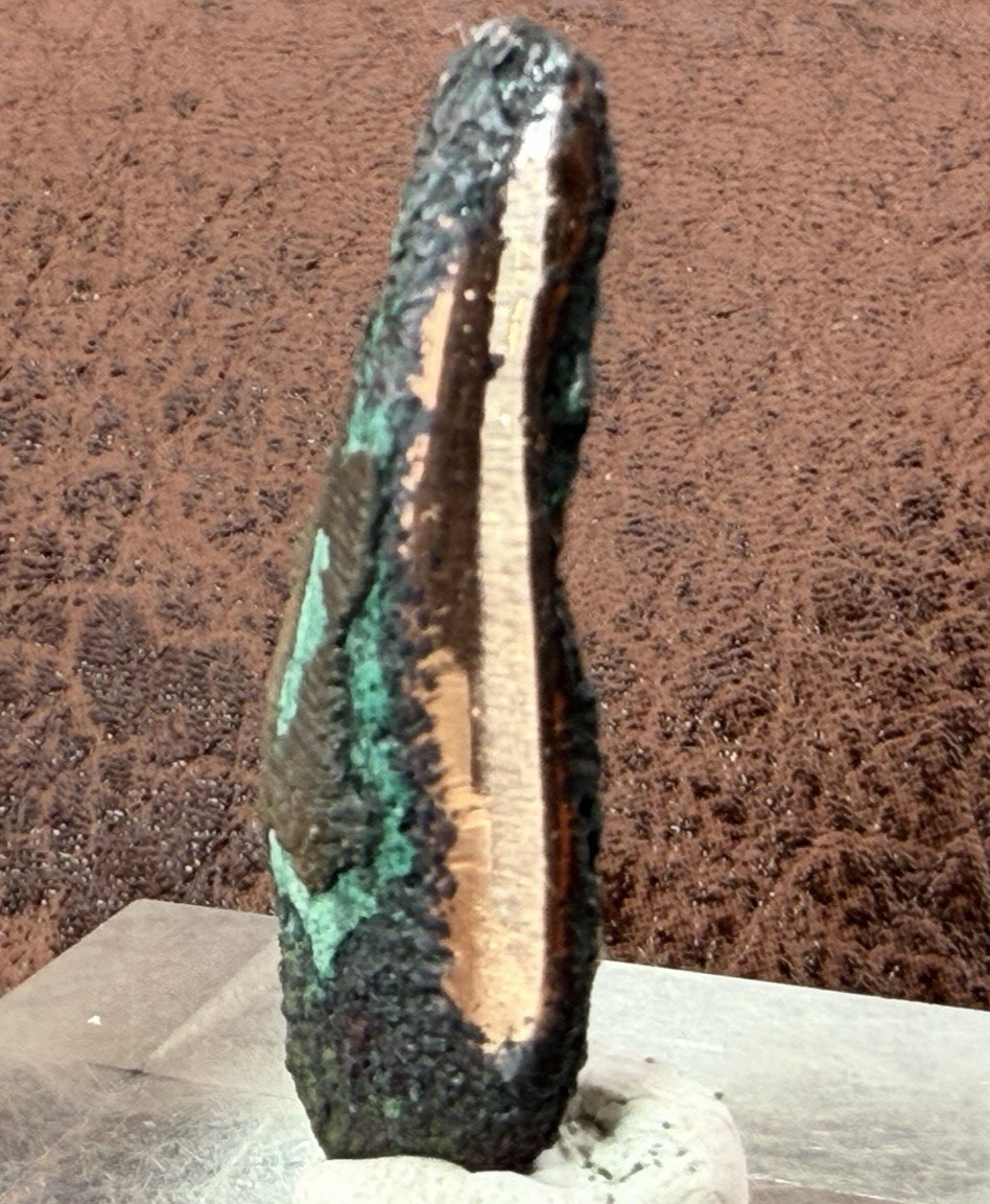 Naturally Oxidized Glacial Float Copper with Buffed Finish, Michigan 9.1 g.