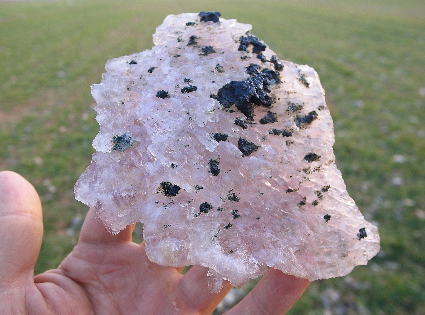 Purple-Lavender Center AMETHYST FLOWERS w/Crystal ClearTips Brazil for sale