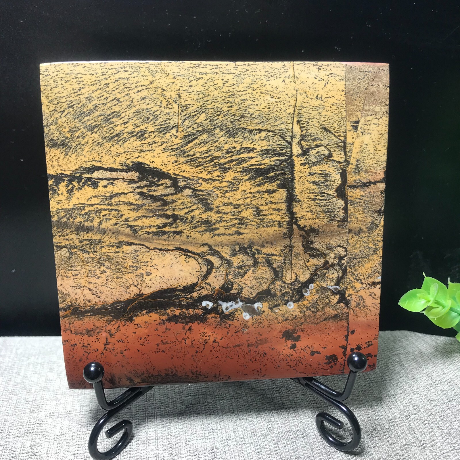 220g Natural Chinese painting stone crystal ornaments for home decoration 15