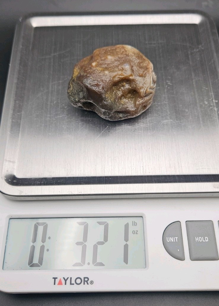 Lake Superior Agate Brown, Red And White Bander Nodule 3.21 OZ