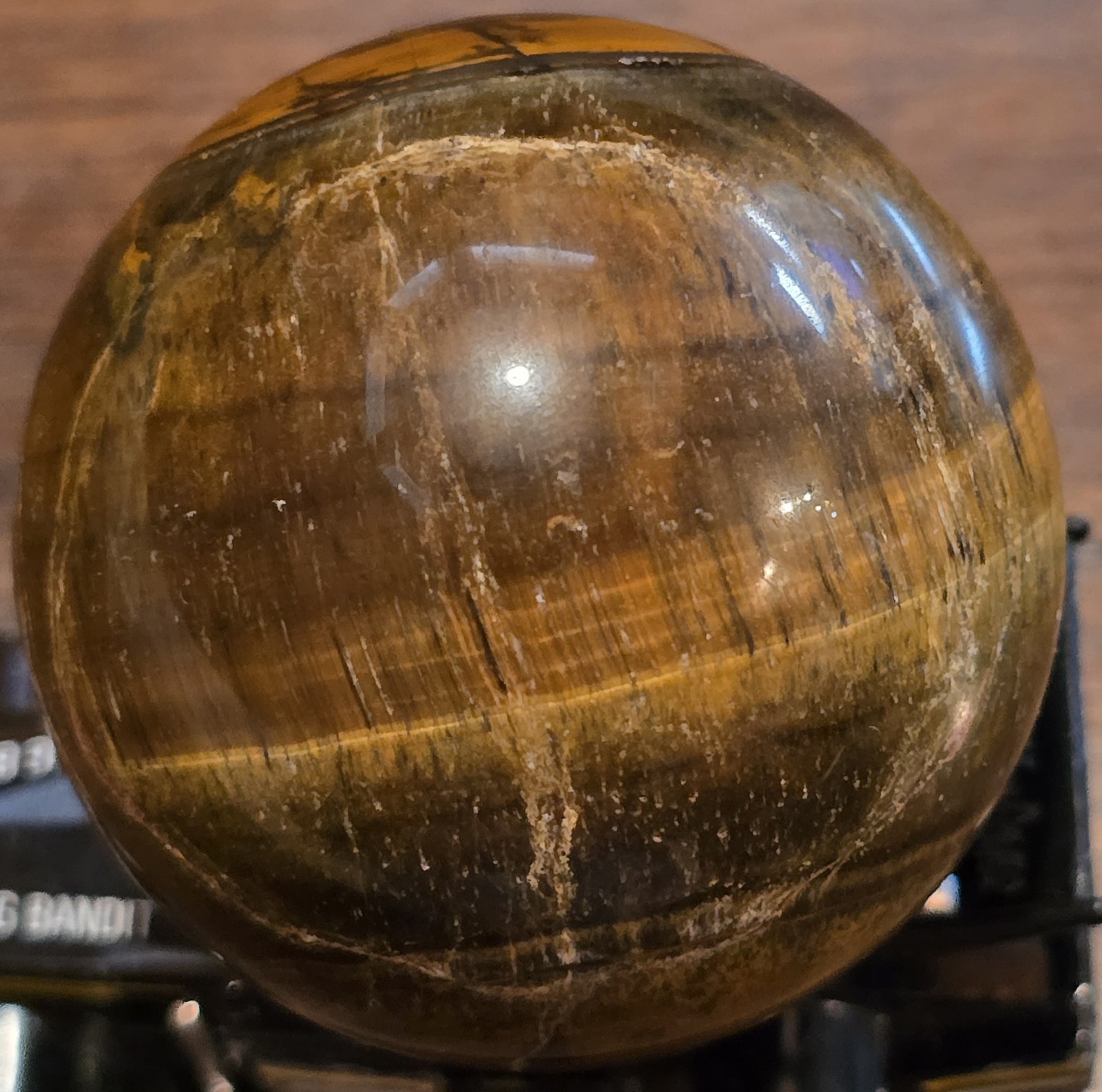 2” Polished Marble Granite Stone Ball Sphere Orb Brown Cream Paperweight