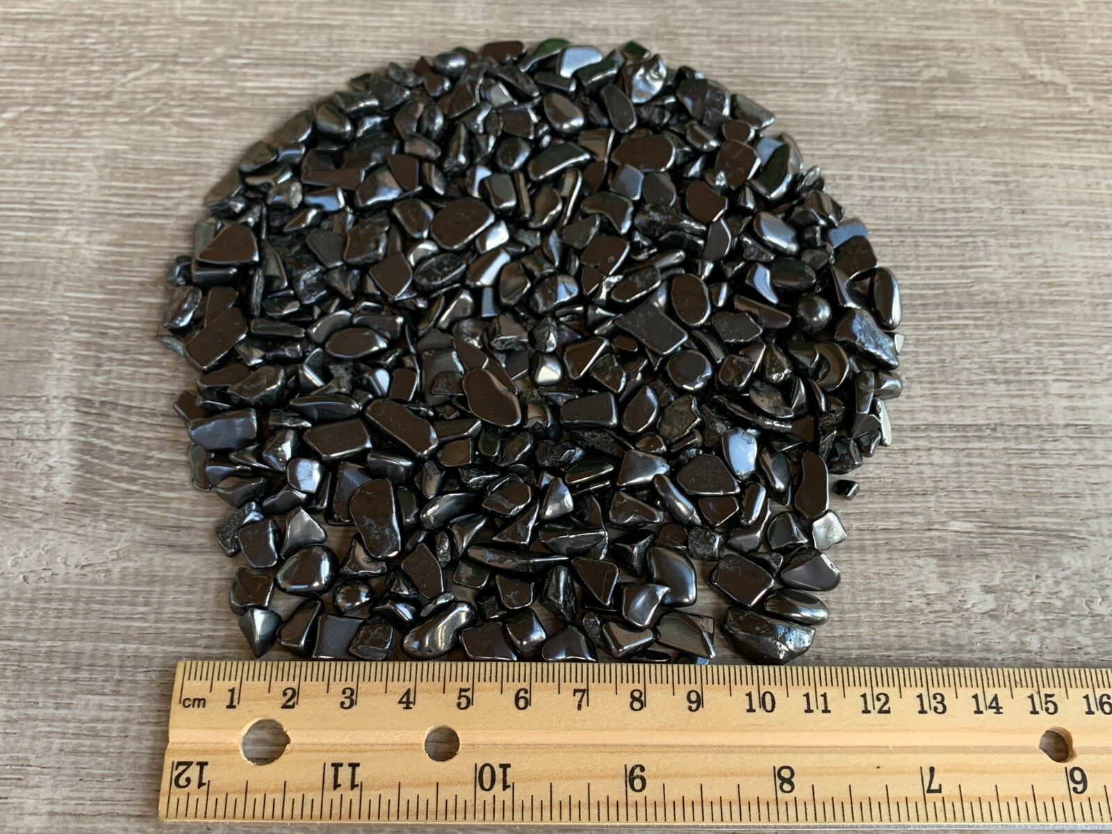 Grade A++ Shungite Semi Tumbled Gemstone Mini Chips 6- 12 mm, Wholesale Bulk Lot