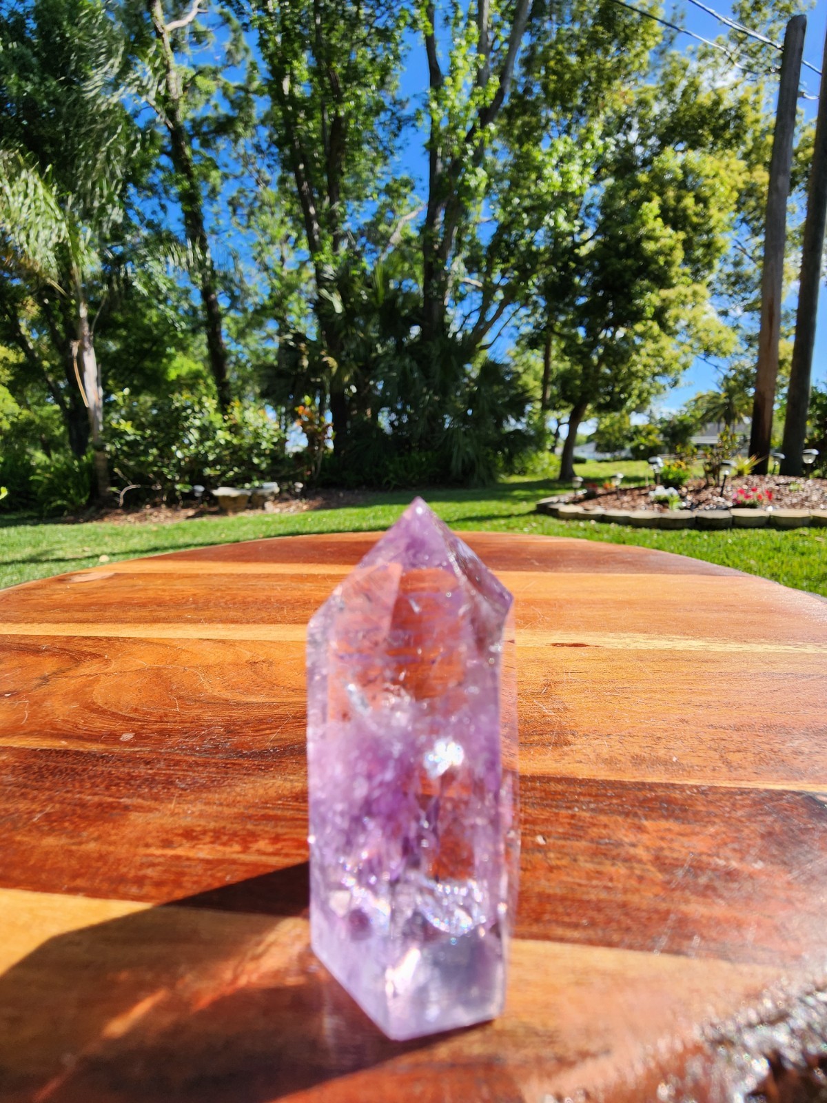 40 grams Amethyst Tower Reiki Healing Point 1-7/8″ tall