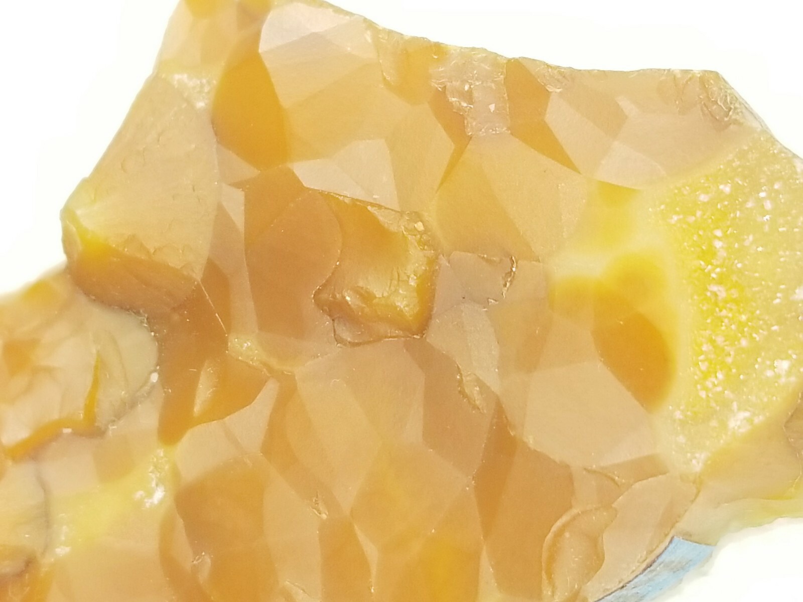 Geometric Pattern Orange Red Carnelian Crystal Mineral Specimen N Plainfield NJ
