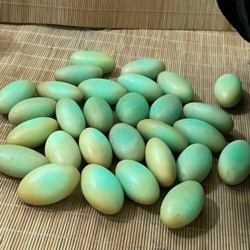 10pcs Glow In The Dark Tibetan Wealth God Ancient Luminous Egg Old Dzi Bead