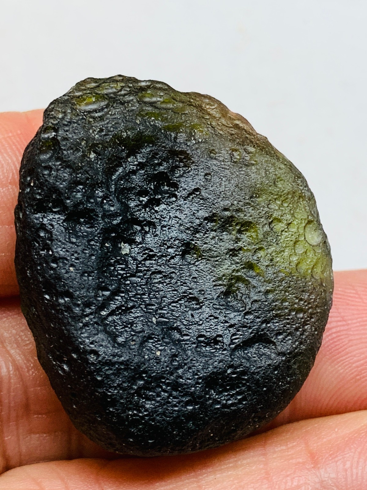 TOP Moldavite Raw Moldavite Crystal from Czech Republic PICcertificate 69CT