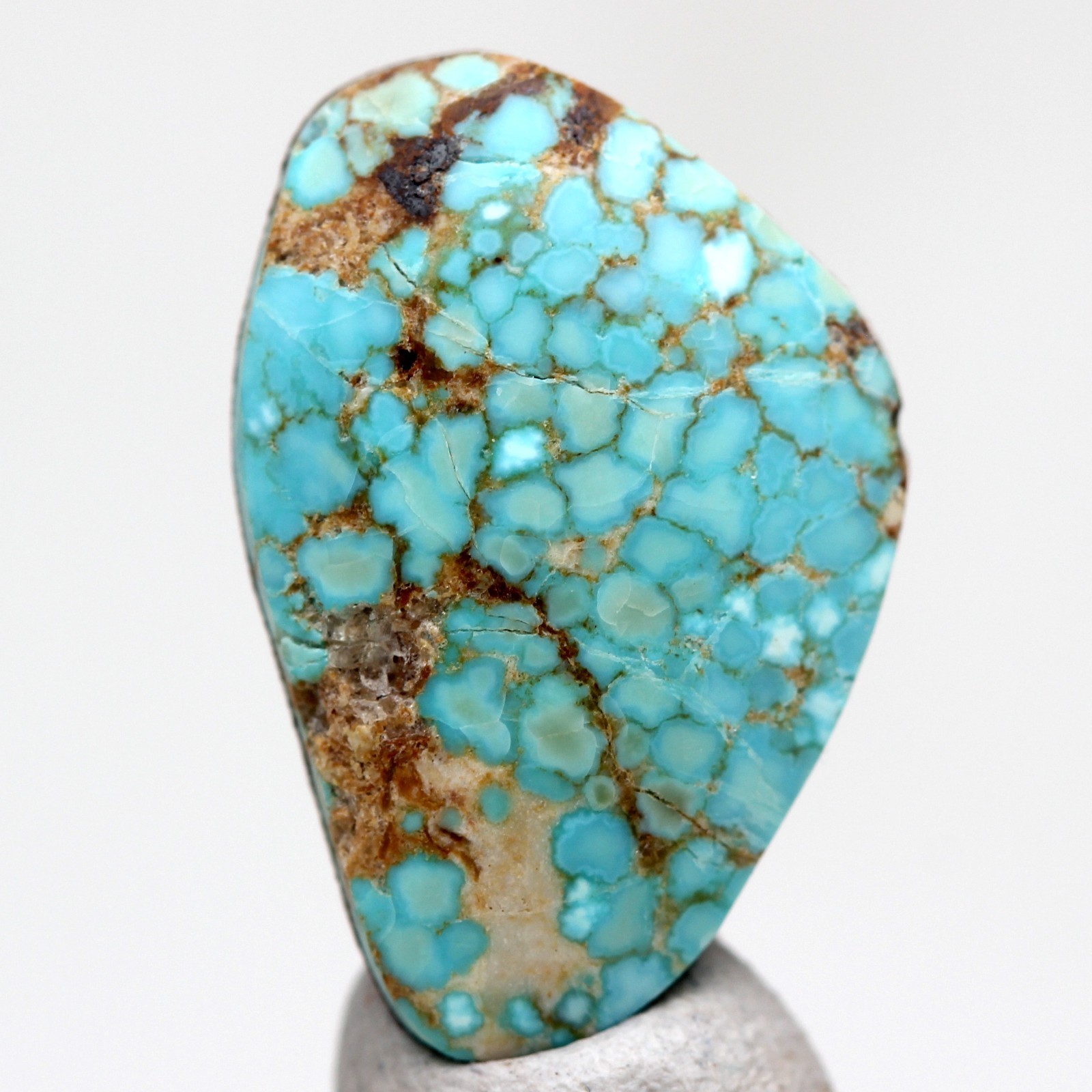 TURQUOISE Specimen Authentic Gemstone Cabochon Jewelry NUMBER 8 MINE ARIZONA