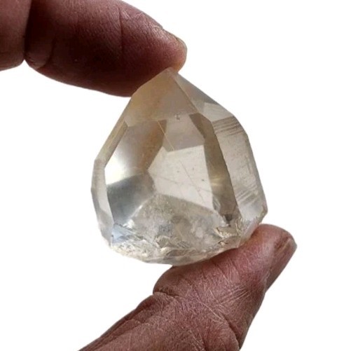 Tangerine Lemurian Quartz Crystal Point Brazil 24.4 grams
