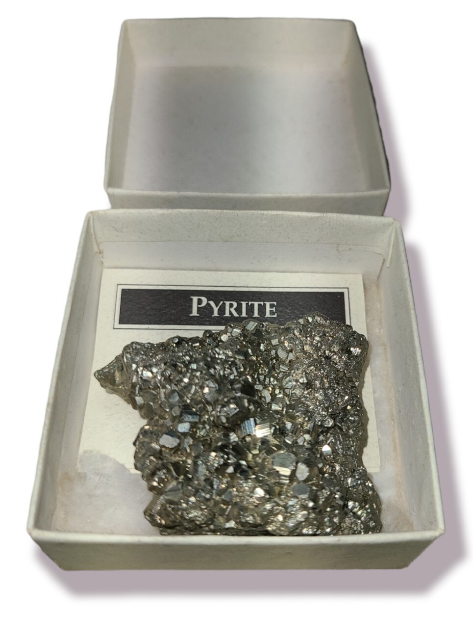 2 x 1-5/8″ PYRITE Cube Crystals Cluster – 85 grams.