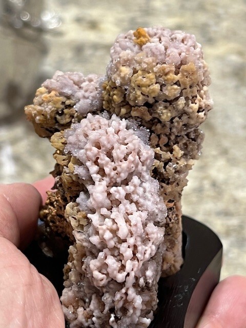 RARE BEAUTIFUL UNIQUE 3 7/16 ” DRUZY AMETHYST STALACTITE FORMATION, URUGUAY