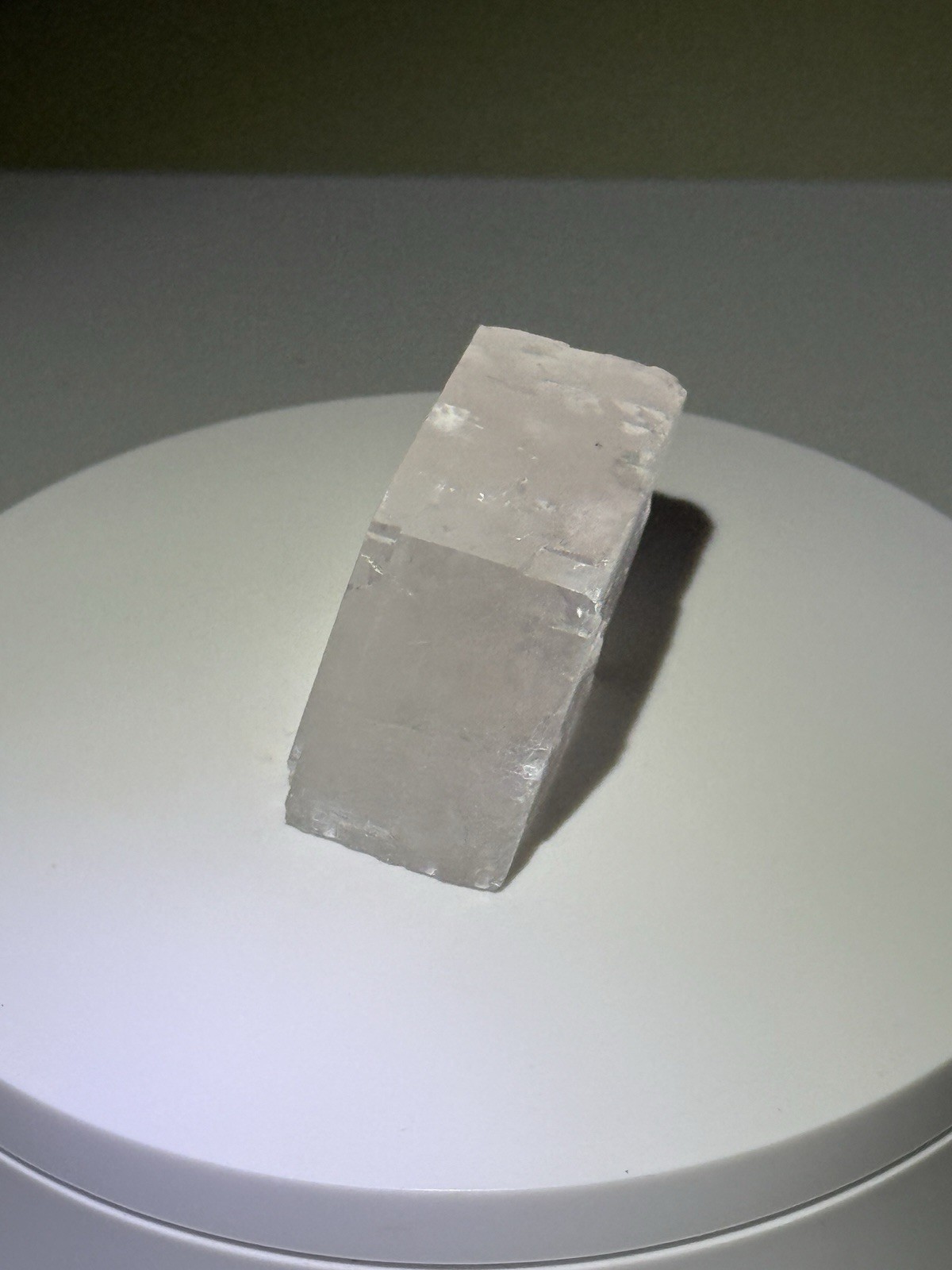 ETHEREAL Iceland Spar Calcite Crystal Specimen w/ Terlingua-type Fluorescence