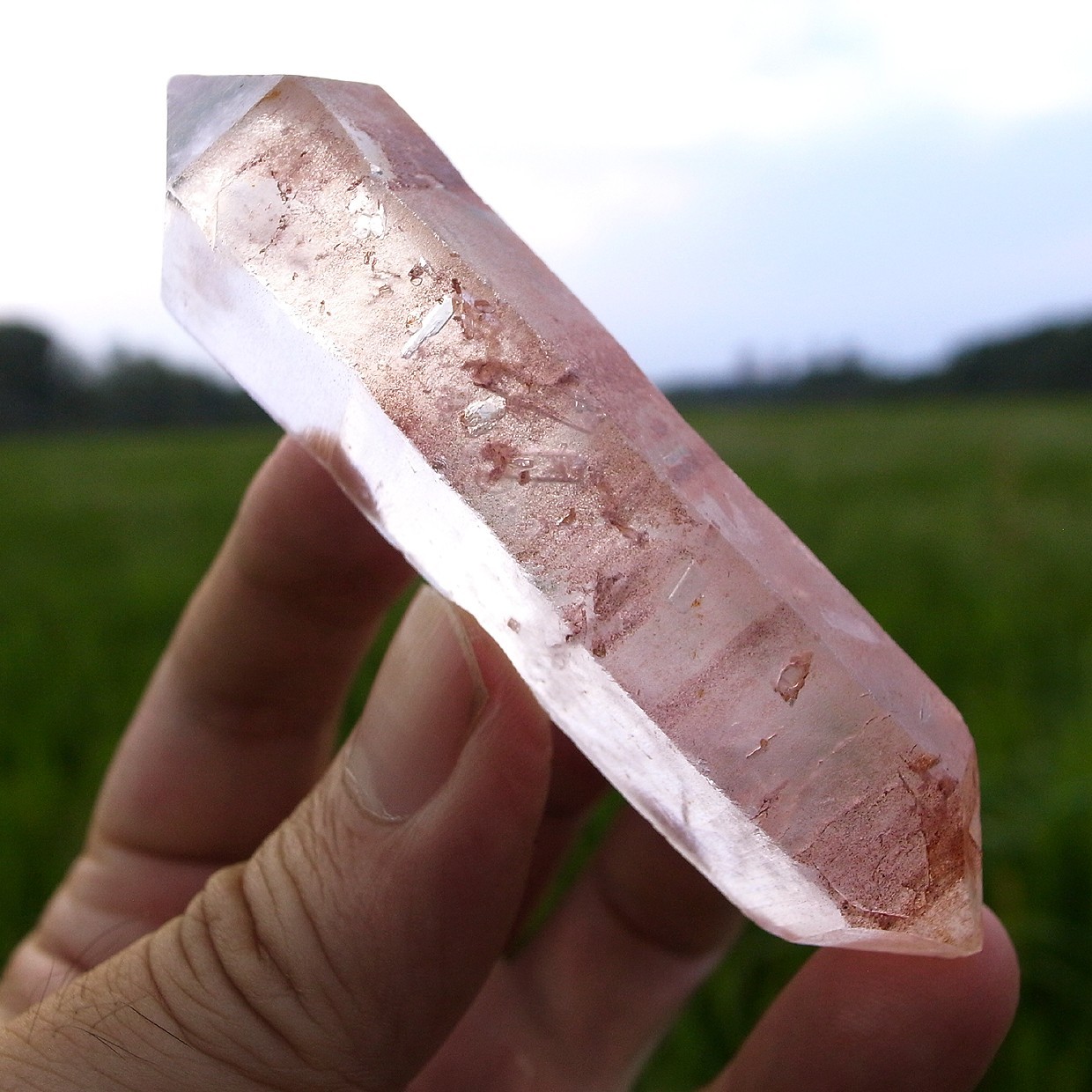 Manifestations!! Delicate PINK LEMURIAN QUARTZ + MASTER DT CRYSTAL+NATURAL VERY