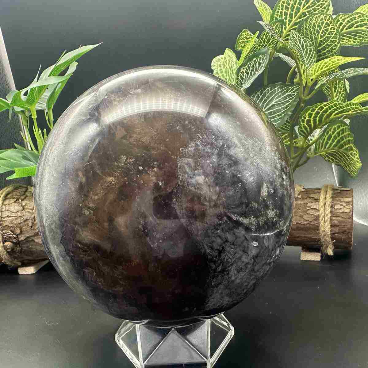 4460g Natural Fluorite Quartz Sphere Crystal Energy Ball Reiki Healing Gem