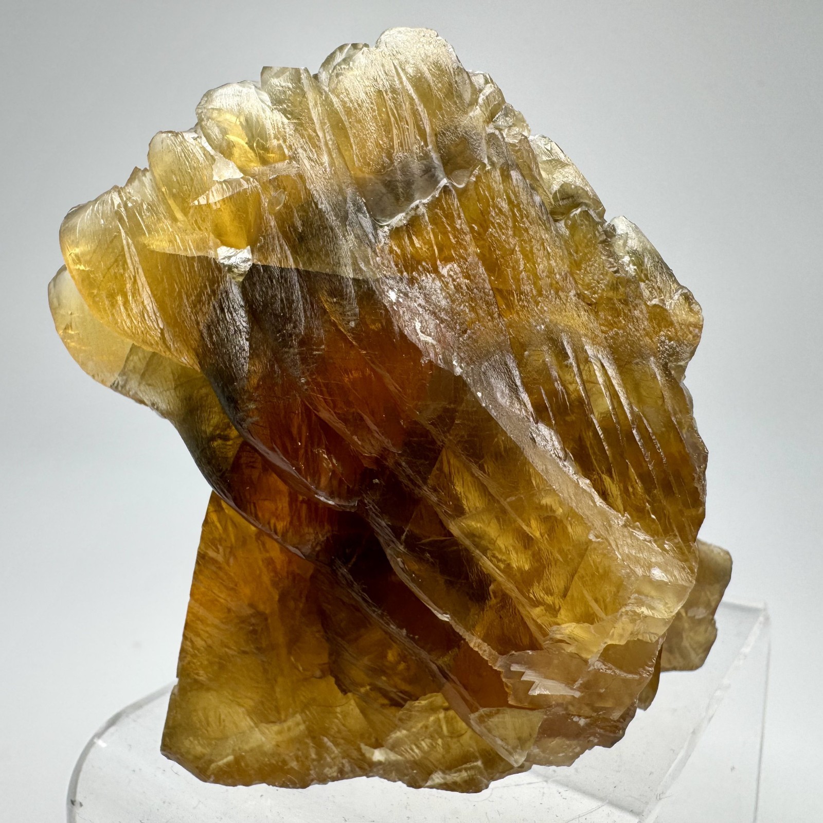 Nice Fluorescent Calcite Xls: Dalen-Kjørholt Mine, Brevik, Telemark, Norway
