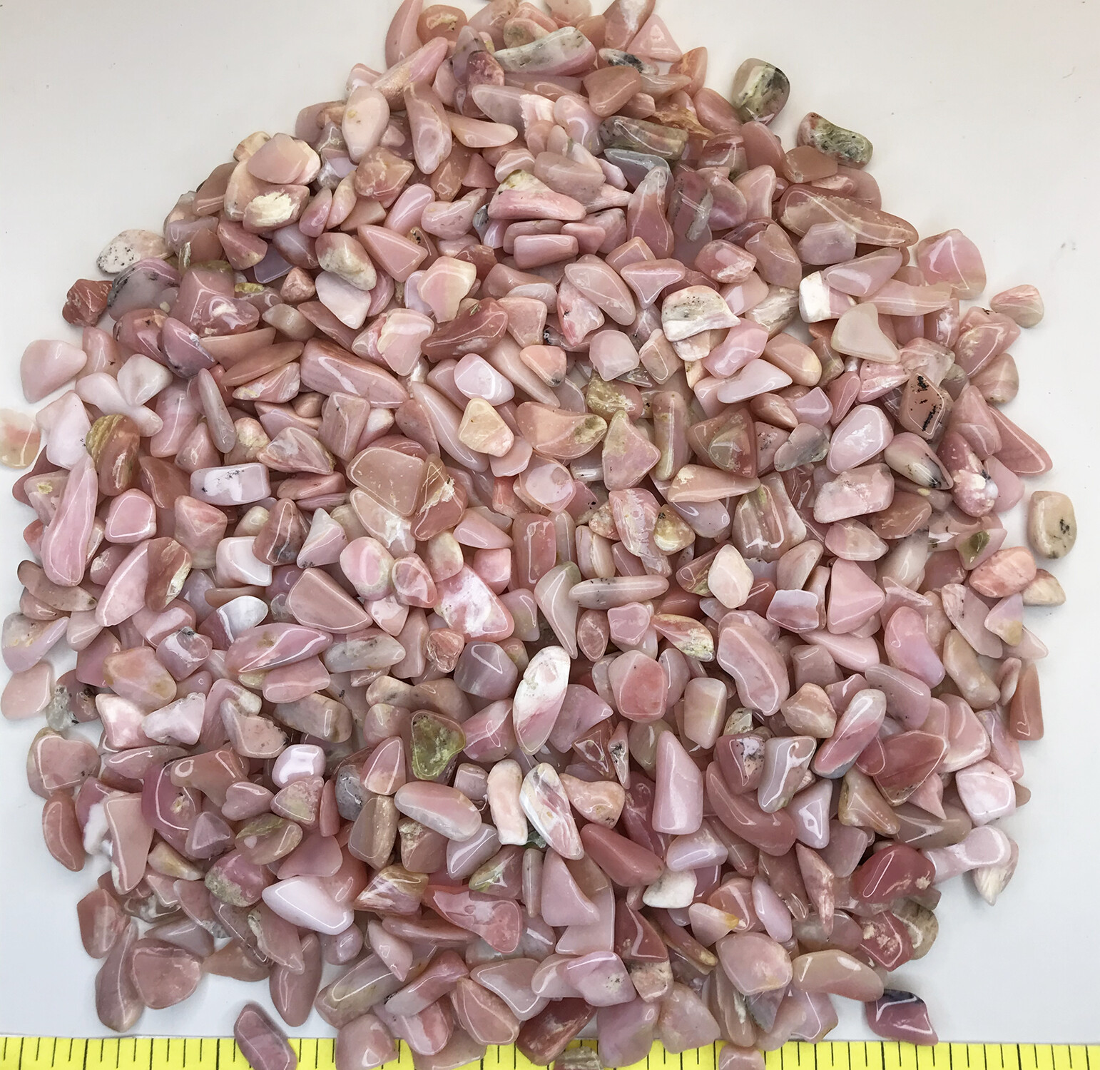 OPAL PINK polished stones size X-Small (5/16 to 5/8″) 1 lb. pack