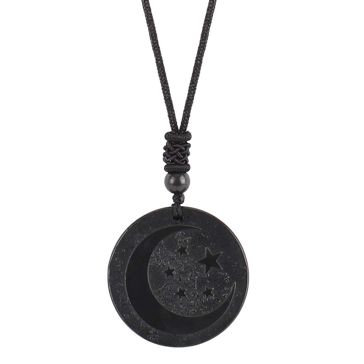 Shungite Natural Stone Pendant Cut Original Healing Crystal EMF Karelia Russia