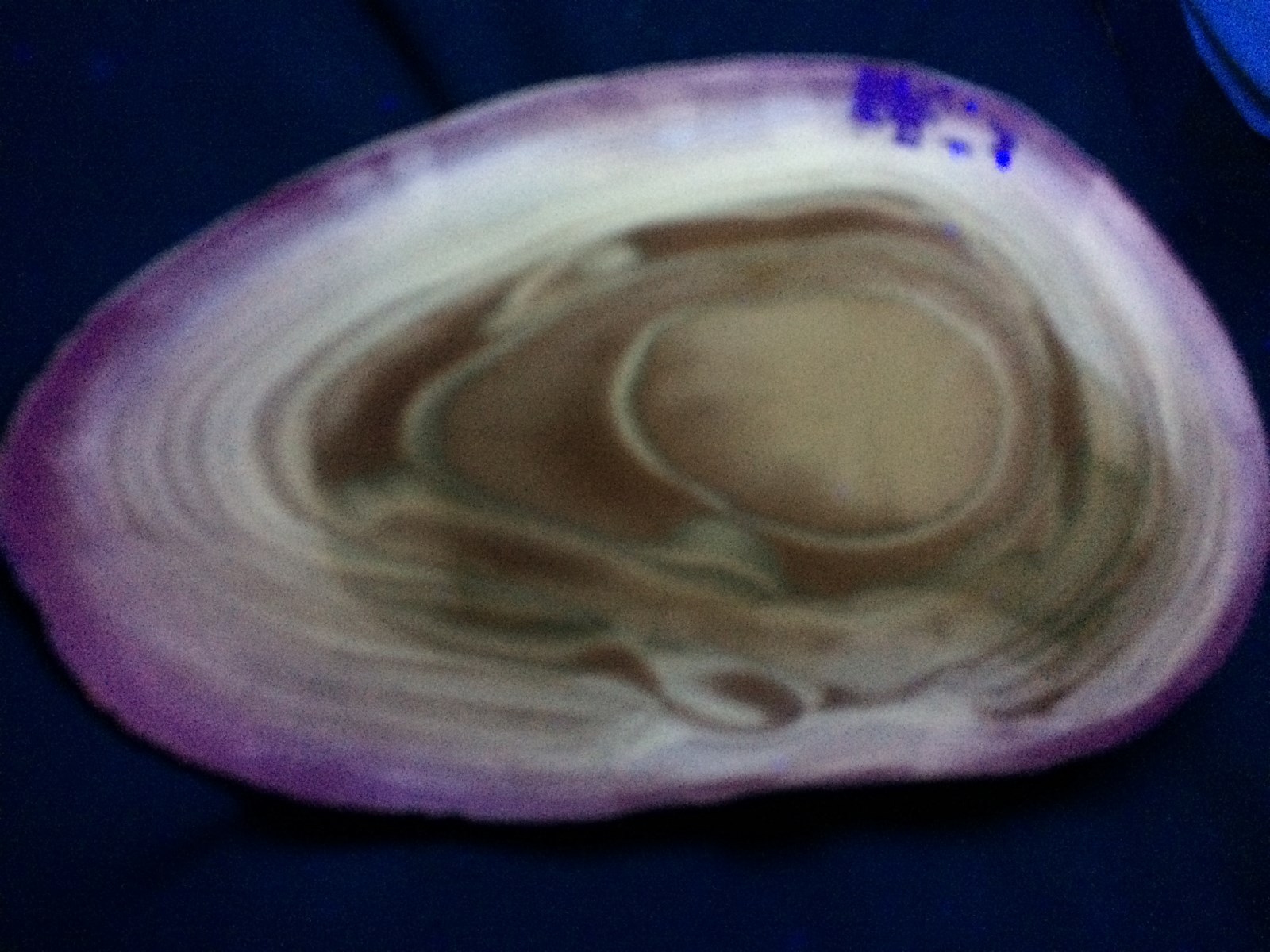 KB: RARE AND UNIQUE FANTASTIC SW FL. BRIGHT YELLOW/WHITE STRIPED FLINT, POLAND