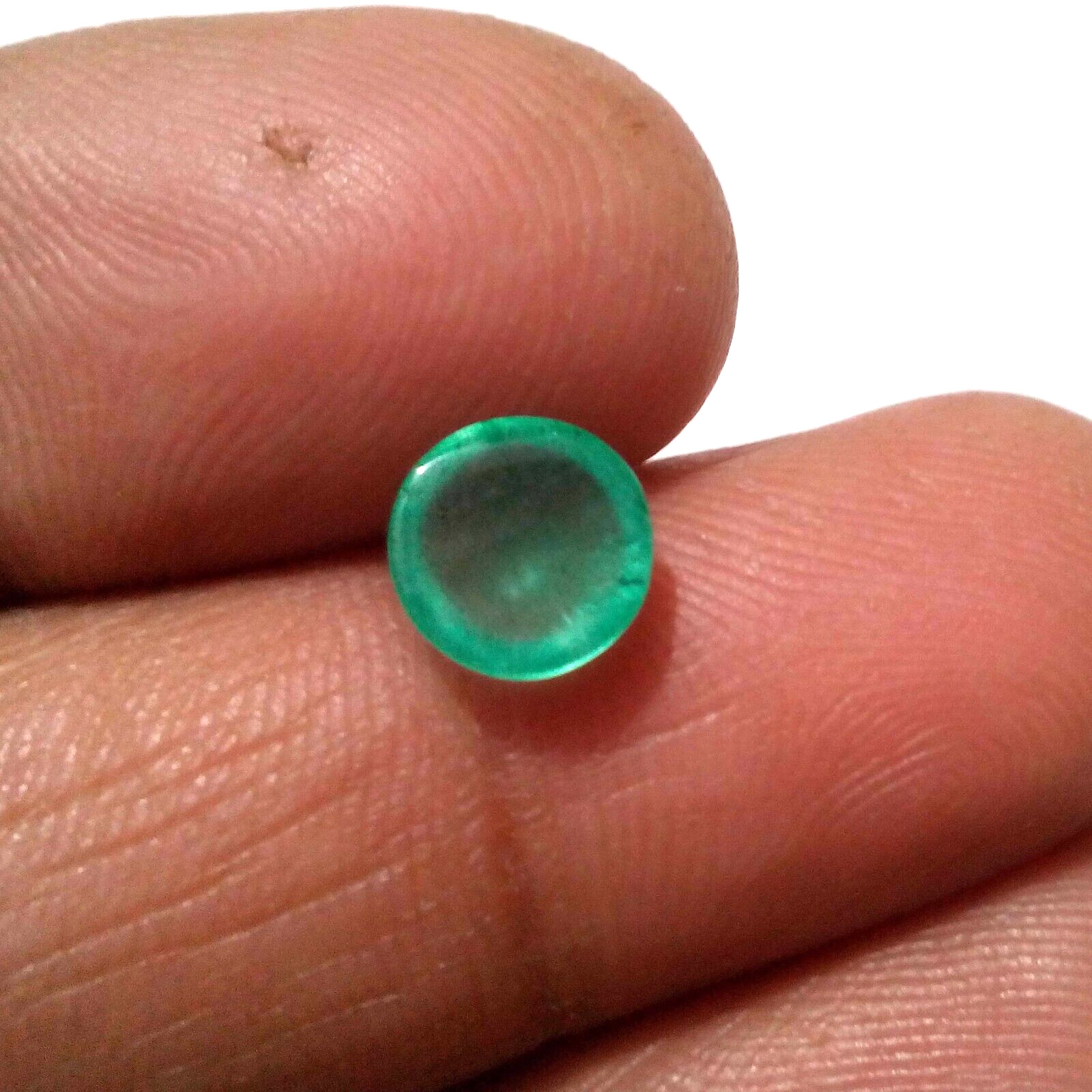 Attractive Zambian Emerald Cabochon Round Shape 1.85 Crt Green Loose Gemstone