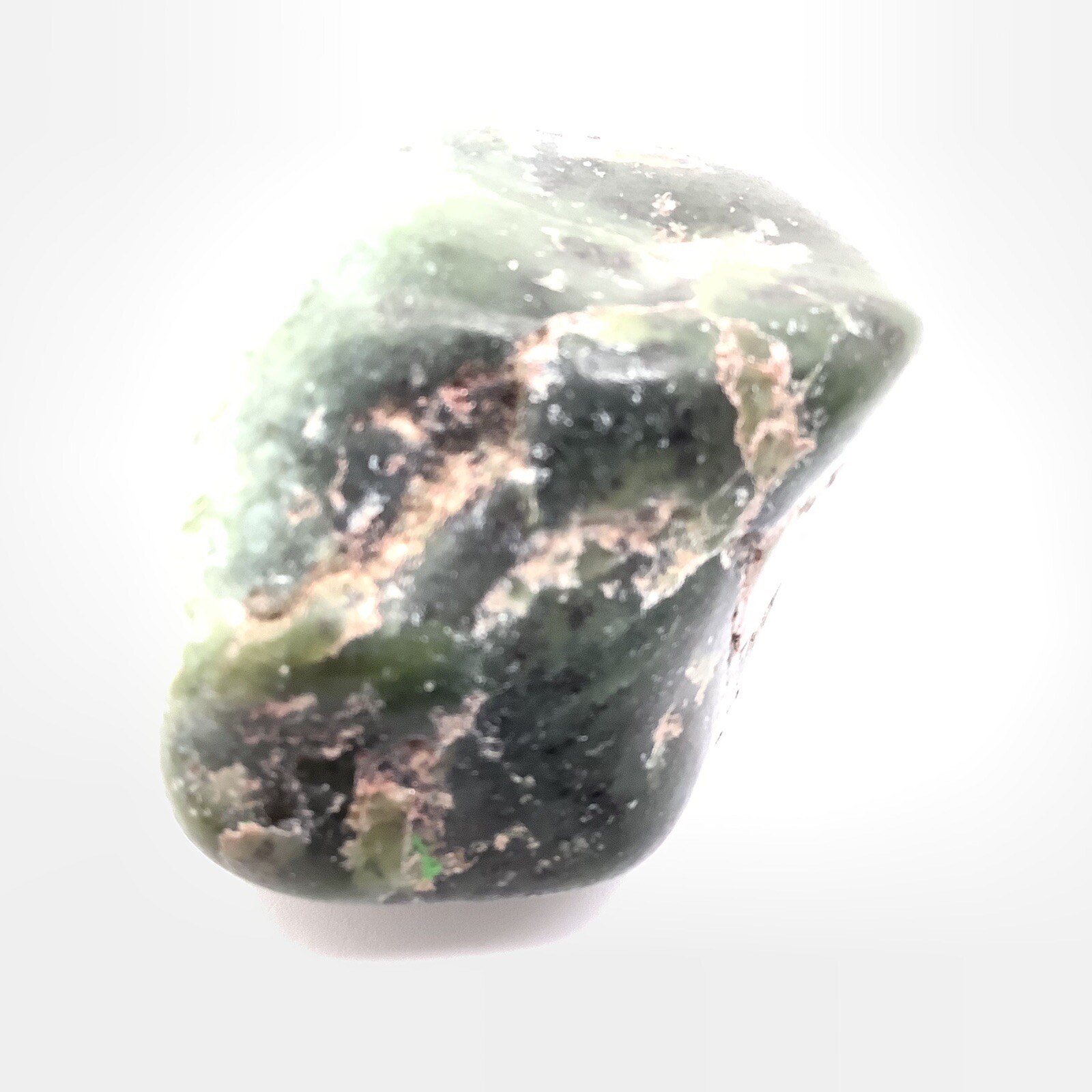 Wyoming Jade Pebble Whole Green Nephrite Jade Stone Desert Specimen WY #40