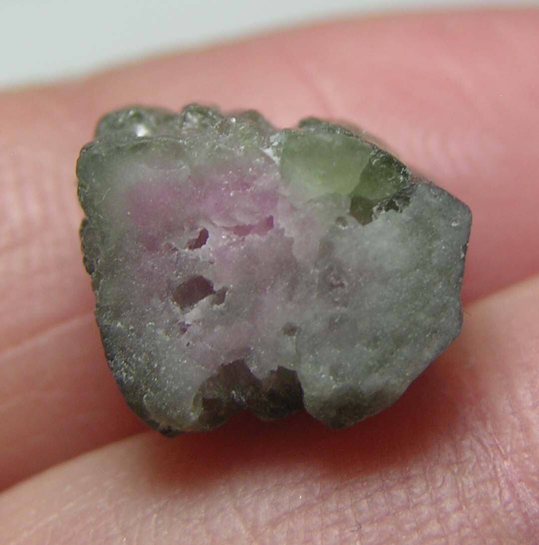 8.50ct Afghan 100% Natural Raw Watermelon Tourmaline Crystal Specimen 1.65g 11mm